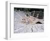 Roman Archaeological Site, and Terraced Seating from 3rd Century AD, Albania-R H Productions-Framed Photographic Print