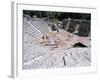 Roman Archaeological Site, and Terraced Seating from 3rd Century AD, Albania-R H Productions-Framed Photographic Print