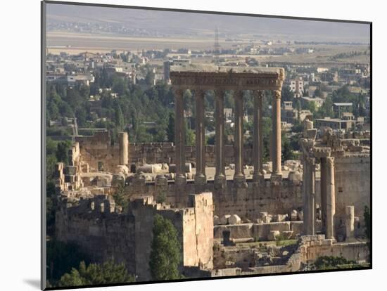 Roman Archaeological Site, Baalbek, Unesco World Heritage Site, the Bekaa Valley, Lebanon-Christian Kober-Mounted Photographic Print