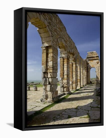 Roman Archaeological Site-Simon Montgomery-Framed Stretched Canvas