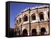 Roman Arena, Nimes, Gard, Languedoc-Roussillon, France-John Miller-Framed Stretched Canvas