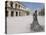 Roman Arena with Bullfighter Statue, Nimes, Languedoc, France, Europe-Ethel Davies-Stretched Canvas