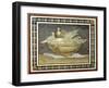 Roman Art : Four Doves Drinking from a Golden Basin-null-Framed Photographic Print