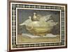 Roman Art : Four Doves Drinking from a Golden Basin-null-Mounted Photographic Print