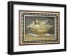 Roman Art : Four Doves Drinking from a Golden Basin-null-Framed Photographic Print