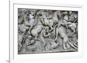 Roman Art. Sarcphagus Chest with the Phaeton Myth. Fall of Phaeton. Ny Carlsberg Glyptotek-null-Framed Giclee Print