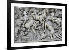 Roman Art. Sarcphagus Chest with the Phaeton Myth. Fall of Phaeton. Ny Carlsberg Glyptotek-null-Framed Giclee Print