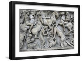 Roman Art. Sarcphagus Chest with the Phaeton Myth. Fall of Phaeton. Ny Carlsberg Glyptotek-null-Framed Giclee Print