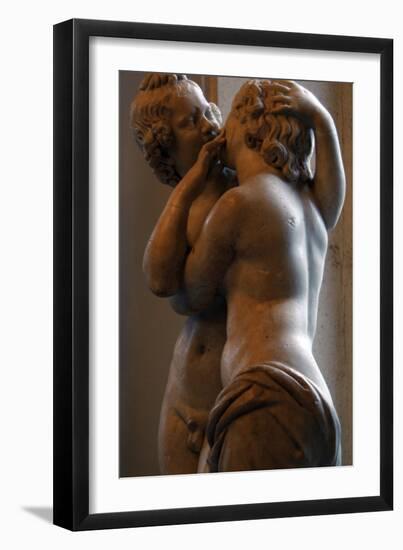 Roman Art. Statue of Cupid and Psyche. Marble. Copy. Capitoline Museums. Rome. Italy-null-Framed Photographic Print