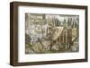 Roman Art : the Nile Mosaic of Praeneste - Detail-null-Framed Photographic Print