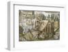 Roman Art : the Nile Mosaic of Praeneste - Detail-null-Framed Photographic Print