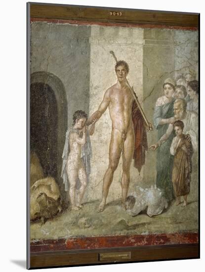 Roman Art : Theseus Freeing the Seven Young People of the Labyri-null-Mounted Photographic Print