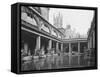 Roman Bath in Bath-null-Framed Stretched Canvas