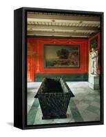 Roman Baths in the Gardens of Sanssouci, Charlottenhof Palace-Karl Friedrich Schinkel-Framed Stretched Canvas