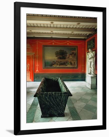 Roman Baths in the Gardens of Sanssouci, Charlottenhof Palace-Karl Friedrich Schinkel-Framed Premium Giclee Print