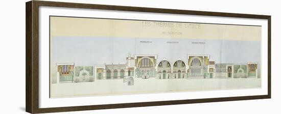 Roman Baths of Lutetia, Paris-Camille Bernard-Framed Giclee Print