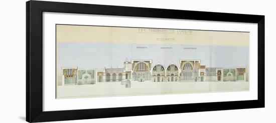 Roman Baths of Lutetia, Paris-Camille Bernard-Framed Giclee Print