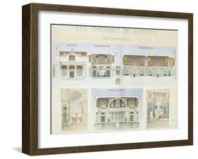 Roman Baths of Lutetia, Paris-Camille Bernard-Framed Giclee Print