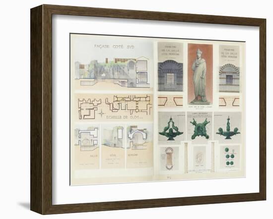 Roman Baths of Lutetia, Paris-Camille Bernard-Framed Giclee Print