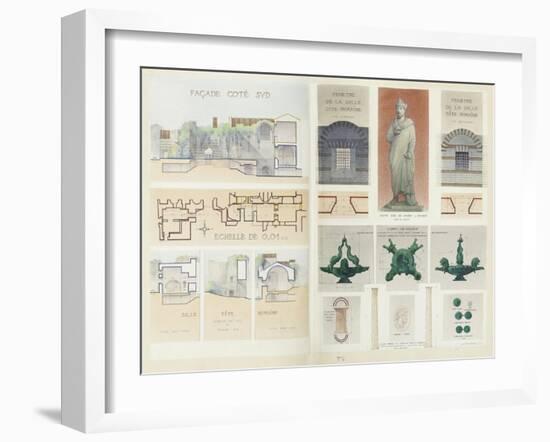 Roman Baths of Lutetia, Paris-Camille Bernard-Framed Giclee Print