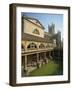 Roman Baths with the Abbey Behind, Bath, UNESCO World Heritage Site, Avon, England, UK-Harding Robert-Framed Photographic Print