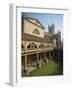 Roman Baths with the Abbey Behind, Bath, UNESCO World Heritage Site, Avon, England, UK-Harding Robert-Framed Photographic Print