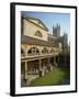 Roman Baths with the Abbey Behind, Bath, UNESCO World Heritage Site, Avon, England, UK-Harding Robert-Framed Photographic Print