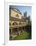 Roman Baths with the Abbey Behind, Bath, UNESCO World Heritage Site, Avon, England, UK-Harding Robert-Framed Photographic Print