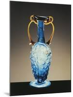 Roman Blue Blown Glass Small Flask in Shape of Bunch of Grapes, from Cologne, Germany, 3rd Century-null-Mounted Giclee Print