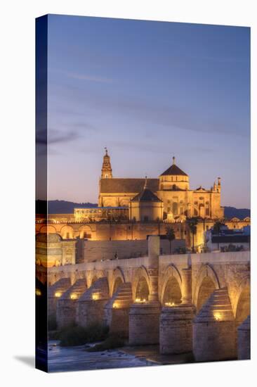 Roman Bridge and The Great Mosque and Cathedral of UNESCO World Heritage Site, Spain-Richard Maschmeyer-Stretched Canvas