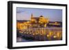 Roman Bridge and The Great Mosque and Cathedral of UNESCO World Heritage Site, Spain-Richard Maschmeyer-Framed Photographic Print