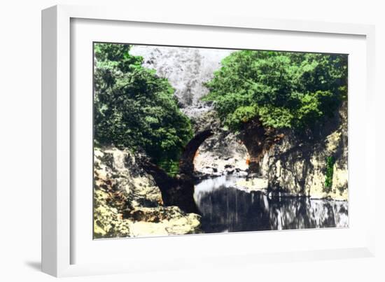 Roman Bridge at Bettws-Y-Coed, Gwynedd, 1926-null-Framed Giclee Print