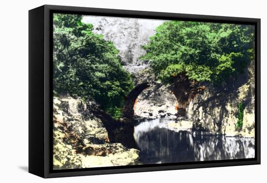 Roman Bridge at Bettws-Y-Coed, Gwynedd, 1926-null-Framed Stretched Canvas