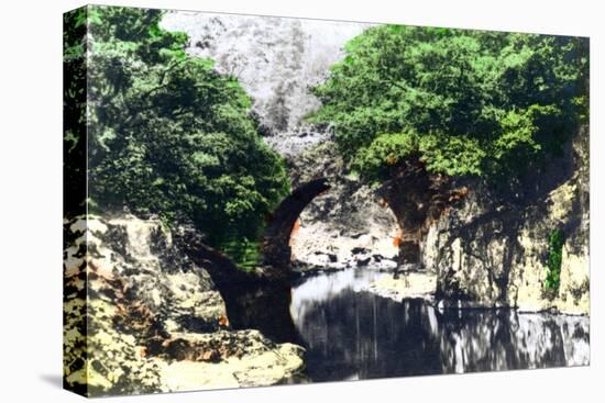 Roman Bridge at Bettws-Y-Coed, Gwynedd, 1926-null-Stretched Canvas