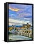 Roman Bridge Over Guadalquivir River and Mezquita, Cordoba, Cordoba Province, Andalucia, Spain-Alan Copson-Framed Stretched Canvas