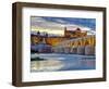 Roman Bridge Over Guadalquivir River and Mezquita, Cordoba, Cordoba Province, Andalucia, Spain-Alan Copson-Framed Photographic Print