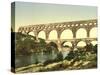 Roman Bridge over the Gard, Constructed by Agrippa, Nîmes, France, C.1890-C.1900-null-Stretched Canvas