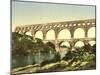 Roman Bridge over the Gard, Constructed by Agrippa, Nîmes, France, C.1890-C.1900-null-Mounted Giclee Print