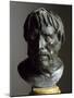 Roman Bronze Sculpture Bust of Seneca-null-Mounted Photographic Print