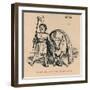 'Roman Bull and Priest of the period', 1852-John Leech-Framed Giclee Print