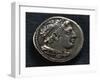 Roman-Campanian Didramma Bearing Image of Hercules, Recto, Roman Coins-null-Framed Giclee Print