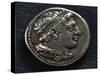 Roman-Campanian Didramma Bearing Image of Hercules, Recto, Roman Coins-null-Stretched Canvas