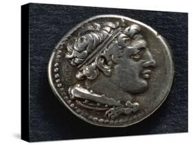Roman-Campanian Didramma Bearing Image of Hercules, Recto, Roman Coins-null-Stretched Canvas