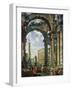 Roman Capriccio, 18th Century-Giovanni Paolo Pannini-Framed Giclee Print