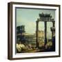 Roman Caprice with the Colosseum-Bernardo Bellotto-Framed Giclee Print