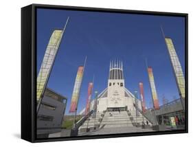 Roman Catholic Metropolitan Cathedral, Liverpool, Merseyside, England, UK-Neale Clarke-Framed Stretched Canvas