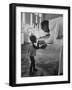 Roman Catholic Priest Chatting with Healing Child-Terence Spencer-Framed Photographic Print