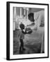 Roman Catholic Priest Chatting with Healing Child-Terence Spencer-Framed Photographic Print