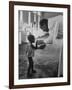 Roman Catholic Priest Chatting with Healing Child-Terence Spencer-Framed Photographic Print