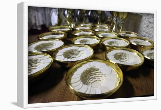 Roman Catholic unleavened wafers for the Holy Communion, Sanctuary-Shrine of Jean-Marie Vianney-Godong-Framed Photographic Print